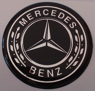 logo MERCEDES black-napis 5,9cm