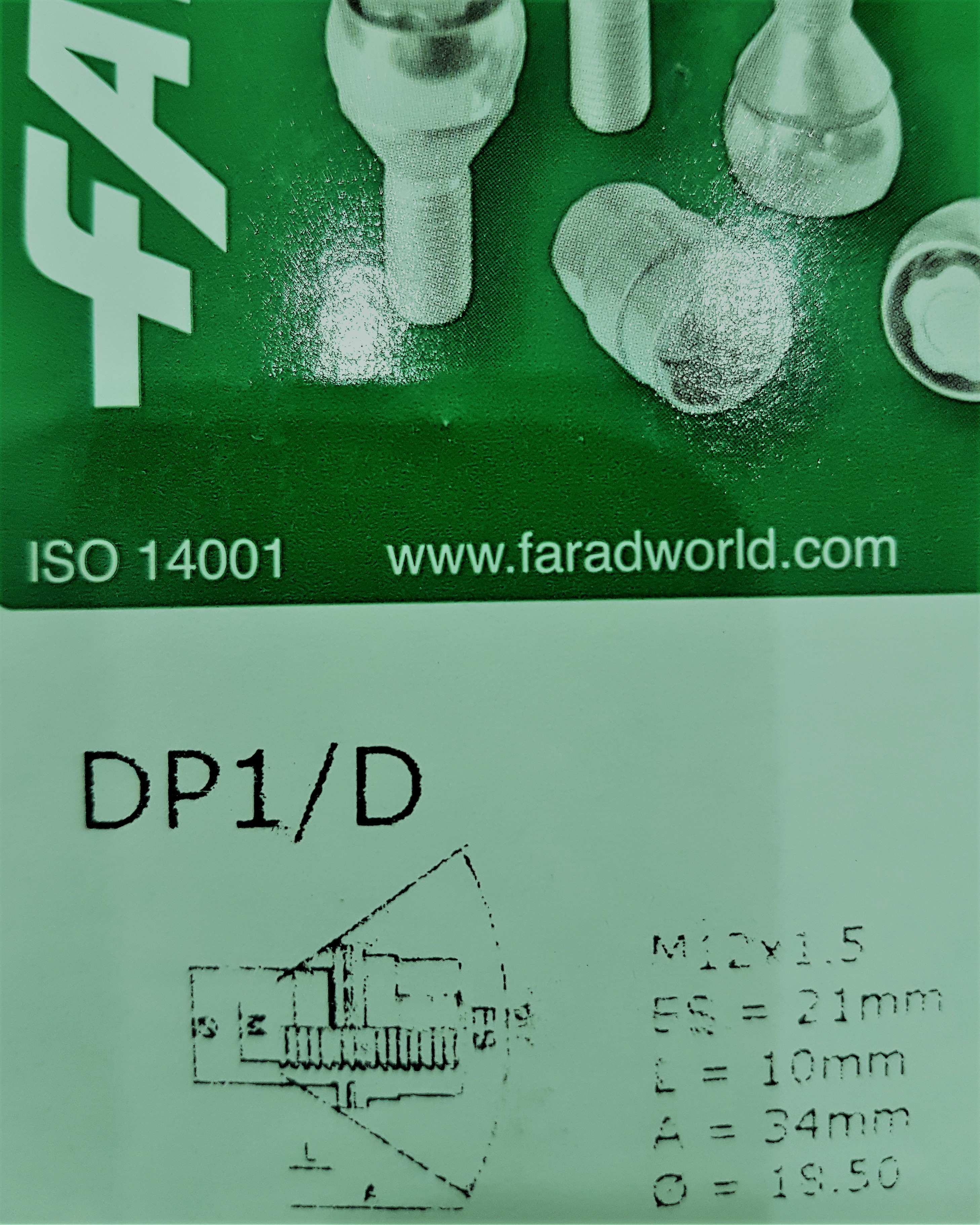 DP1/D FARAD FlowerLock M12x1,5x34  