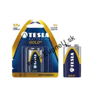 TESLA GOLD+ 9V Alkaline 1ks blister